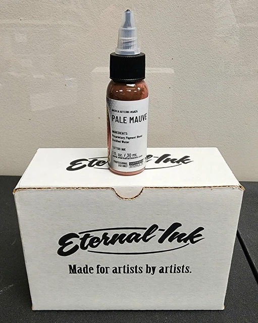 Tinta para tatuaje eterna ""Pale Mauve"" botella de 1 oz 100 % auténtica envío rápido