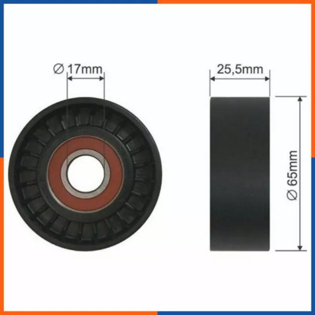 Galet tendeur de courroie d'accessoire pour ALFA ROMEO | 51820520, PB5294, 33500