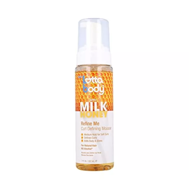 Lotta Body mit Milch Honig Verfeinern Sie mich Locken definieren Mousse 7oz