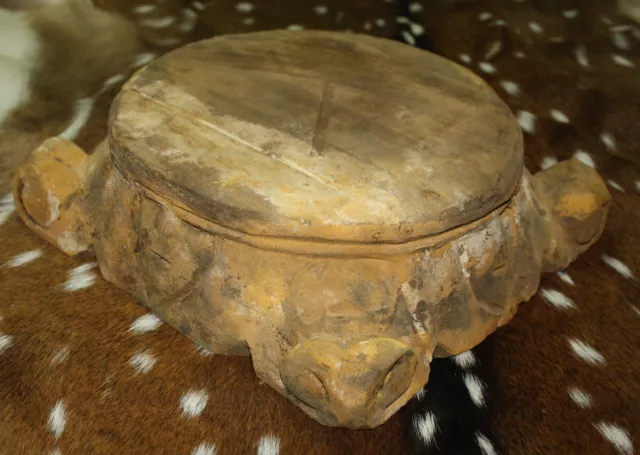 Carved Wooden PEDESTAL Base RISER ARCHITECTURAL Capital Cheese Cake Plant Stand