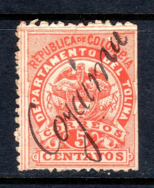 Colombia State Tolima Scott #62 Used COYAIMA Cancel F/VF Issued 1888