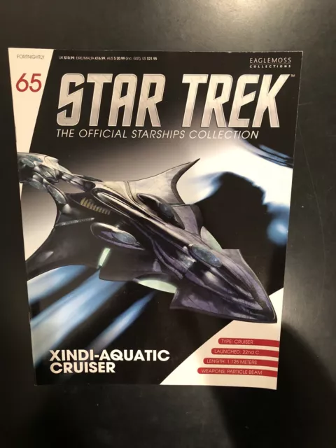 Magazine Only - Star Trek Starships Eaglemoss - Xindi-Aquatic Cruiser - #65