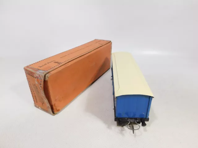 DS805-1 #Hornby (Meccano) Gauge 0 Tin Goods/Cattle Wagon Crate Car SNCF (ovp) 3