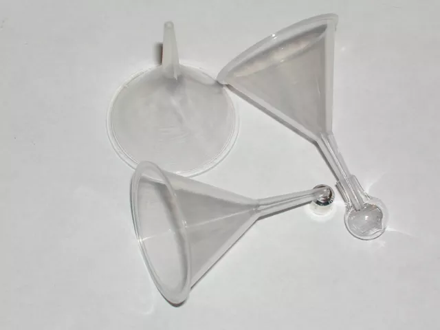 1pc. small tiny little plastic FUNNEL for filling vial bottles with liquids New