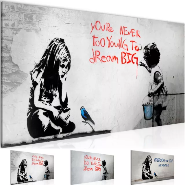 Bild Wohnzimmer Banksy Street Art Schlafzimmer Loft Flur Deko Wandbild