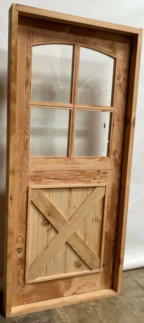 Rustic reclaimed solid Doug Fir DUTCH door glass U choose dimension storybook 3