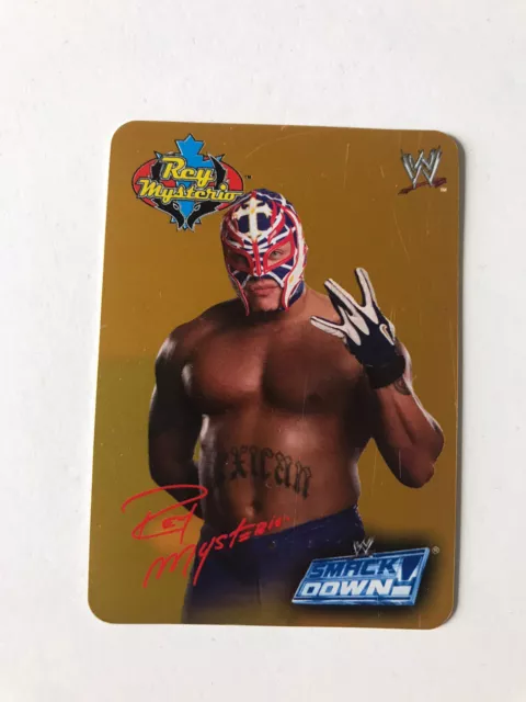 Card wrestling  - WWE WWF - Rey Mysterio - signed gold