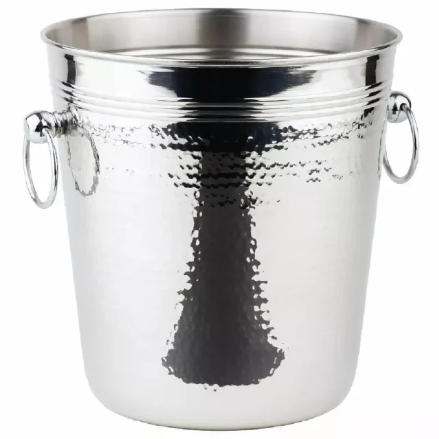 Wein Champagner Eimerständer Flaschenkühler mit hohlen Griffen - Edelstahl