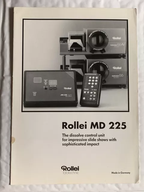 Rollei MD 225, Dissolve control unit A4 Brochure