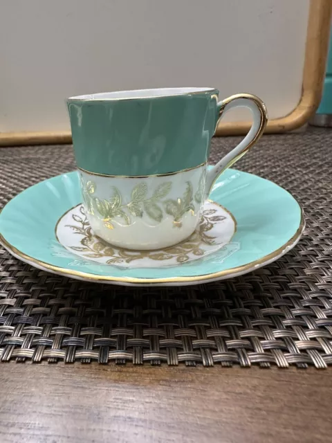 Vintage Sutherland Bone China Tea Cup And Saucer Staffordshire England