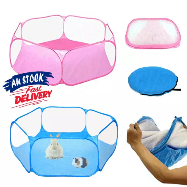 Playpen Exercise Play Pen Run Cage Foldable Dog Cat Rabbit Guinea Pig Puppy Pet