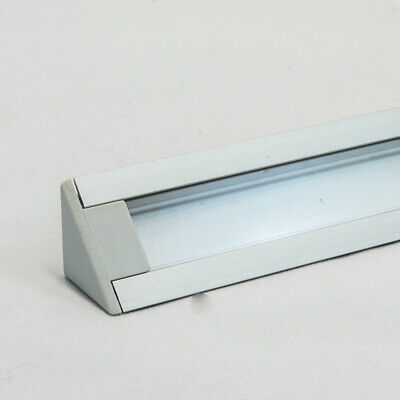 LEDsikon® LED Profil Alu Eckprofil Set TRIO 10mm (2m) eloxiert inkl. Blende
