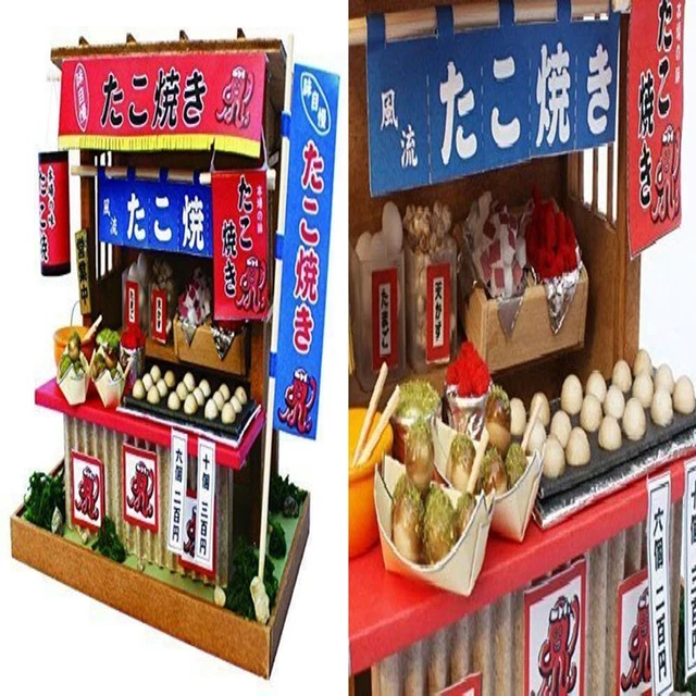 Billy Takoyaki shop doll house handcraft kit (Japan Import) One Size