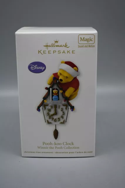 Hallmark Keepsake Ornament, "Pooh-Koo Clock" Winnie the Pooh, Sound +,2008, NOS