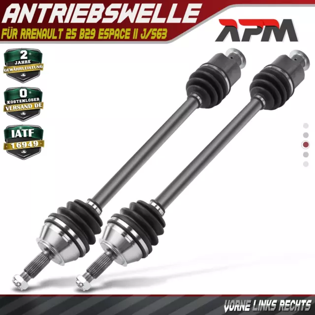 2x Antriebswelle Vorne Links Rechts L =713mm für Renault 25 B29 Espace II J/S63