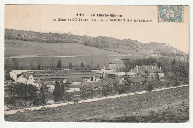 NOGENT EN BASSIGNY  Haute Marne CPA 52 vue sur les Usines de COURCELLES