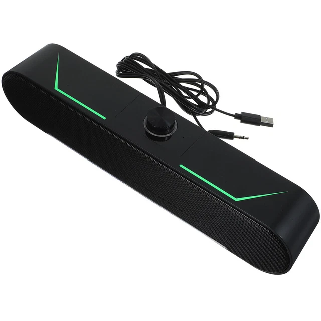 HOME SPEAKER SYSTEM Sound Bar Soundbar Wired Long Luminous Stereo £17.