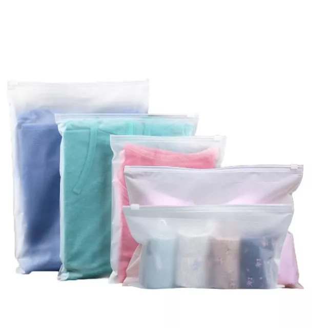 32 piezas transparentes de plástico con cremallera bolsa de viaje multifunción b
