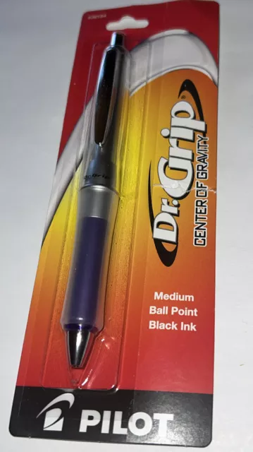 Pilot Dr Grip Center of Gravity Pen Medium 1.0mm Ballpoint Black Ink Blue Grip