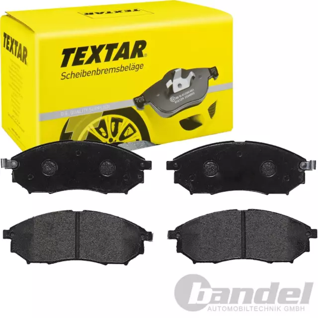 TEXTAR BREMSBELAGSATZ VORNE für NISSAN PATHFINDER III QASHQAI +2 RENAULT KOLEOS