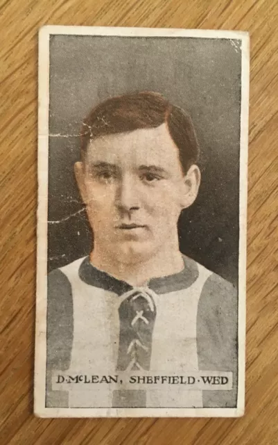 Sheffield Wednesday Player Cigarette Card by Wills Scissors 1914 Famous Football