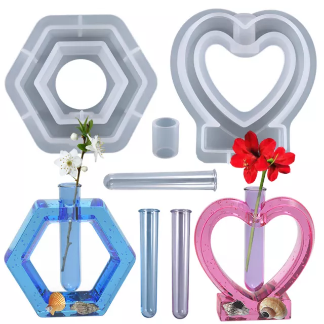 Hexagon Mould Diy No Odor Water Cultivation Plant Pot Mold 5 Styles 2