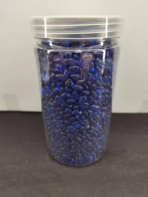 Reflective Tempered High Luster Fire Glass, Fire Pit Glass Sapphire Blue