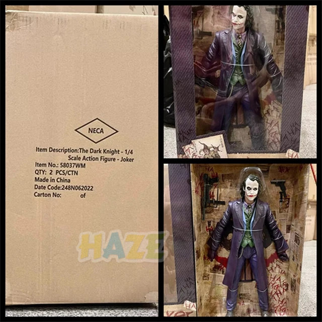 Tirage d'art « Joker / Heath Ledger » de The Dark Knight (Batman) DINA4 noir et blanc cadeau d'Halloween - France