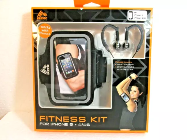 RBX Fitness Kit for iPhone 6/5/4/4s Black - BRAND NEW FACTORY SEALED