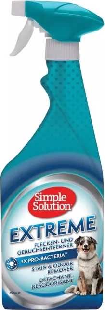 Simple Solution Extreme Hunde Flecken und Geruchsentferner 750 ml