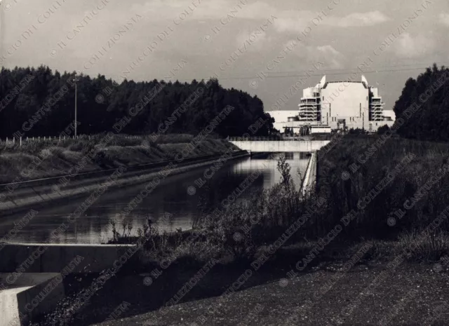 1972 LATINA Borgo Sabotino Centrale termonucleare Atomica Fotografia