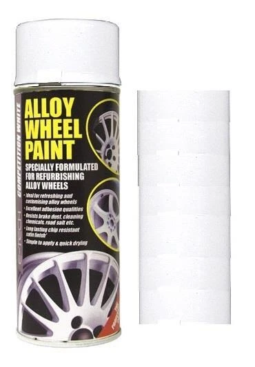 SUITS MAZDA ALLOY Wheel Restoration Spray Paint SATIN WHITE 400ml (WE1 ...