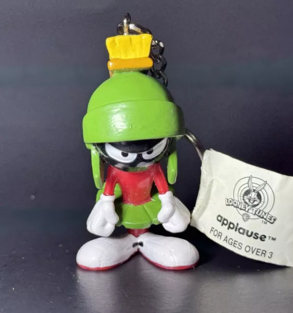 Vintage 1994 Applause Looney Tunes Marvin the Martian Keychain