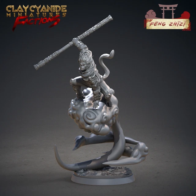 Monkey Kin Dnd AFFENVOLK SUN WUKONG Miniature Monkey King for Tabletop Like D & D 5e ...