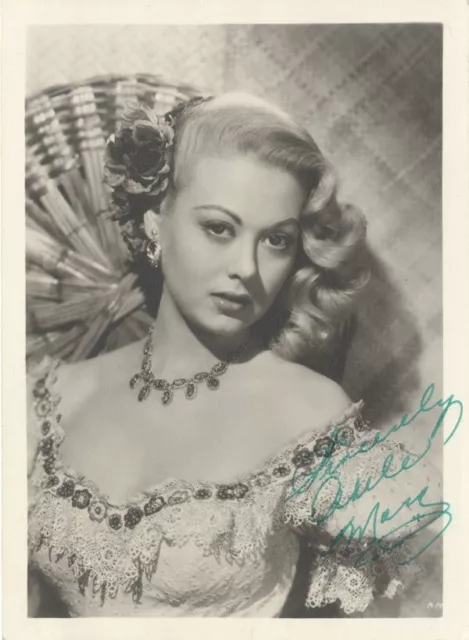 Adele Mara (1923-2010) Autograph Signed Original 5x7 Glamour Portrait Photo