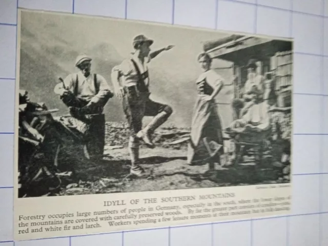 Germany Idyll of the Southern mountain hut folk dancing dancer man c 1930