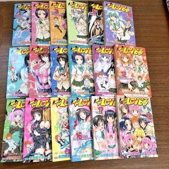 To LOVE Ru Japanese language Vol.1-18 Complete Full set Manga Comics Good