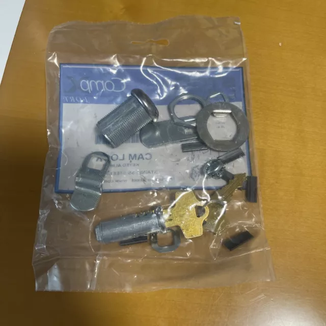Stock Locks CompX, MFW29118-KA3012, Cam Locks, Keyed Alike, LOT of 25 (NEW)