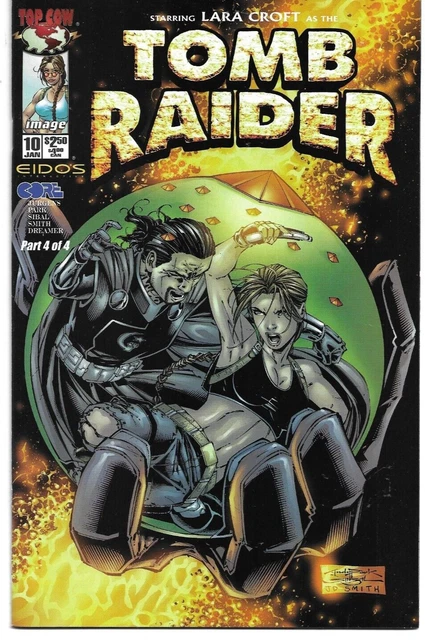TOMB RAIDER (The Series) - Vol. 1 No. 10 (Jan 2001) LARA CROFT VARIANT COVER 'A