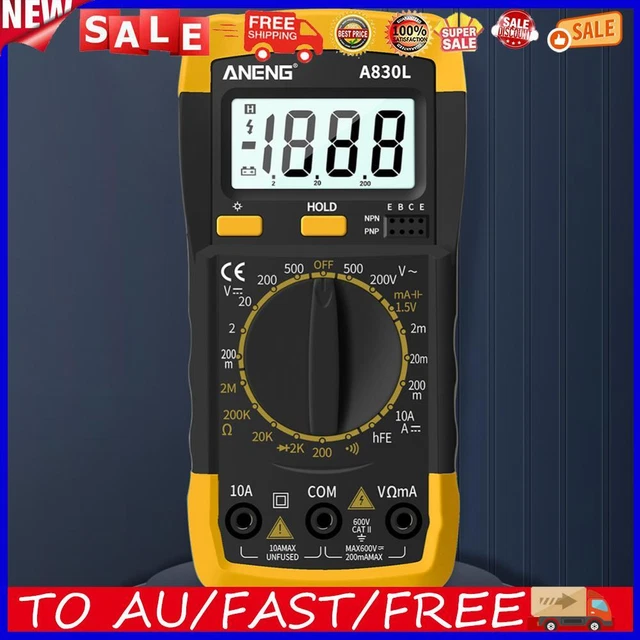 A830L DIGITAL MULTIMETER Amper Gauge Buzzer Measuring Instruments ...