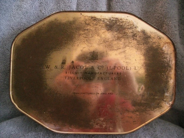 Vintage W & R Jacob and Company Biscuit Tin Claude Duval Stagecoach Scene 2