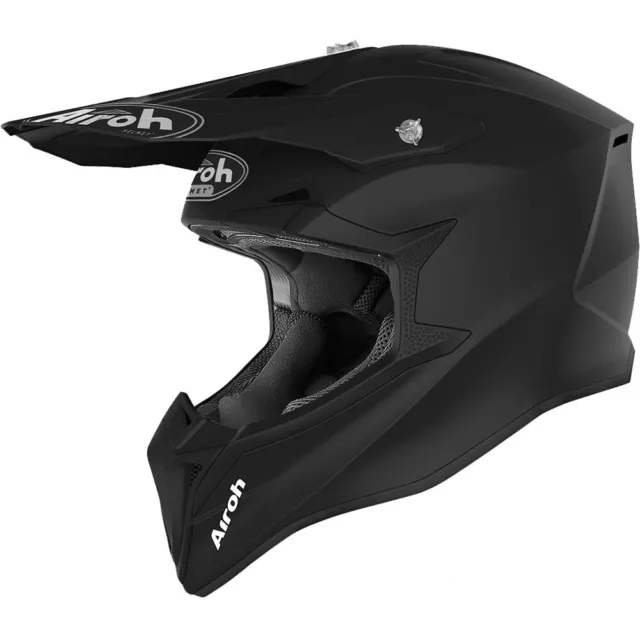 Airoh MX Wraap Matte Black Motocross Dirt Bike Helmet