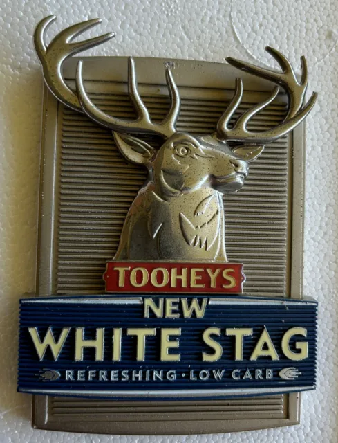 Collectible  Tooheys New White Stag Metal Tap Top Badge
