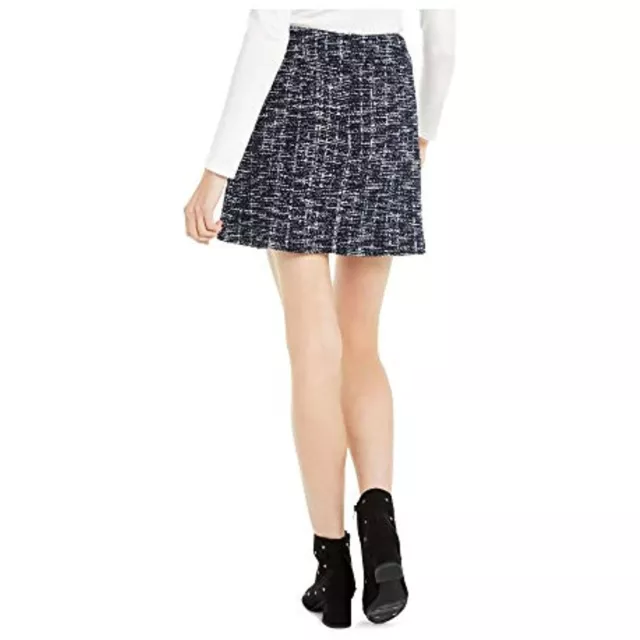 MSRP $50 Maison Jules Womens Blue Speckle Mini A-Line Skirt Size Size 12