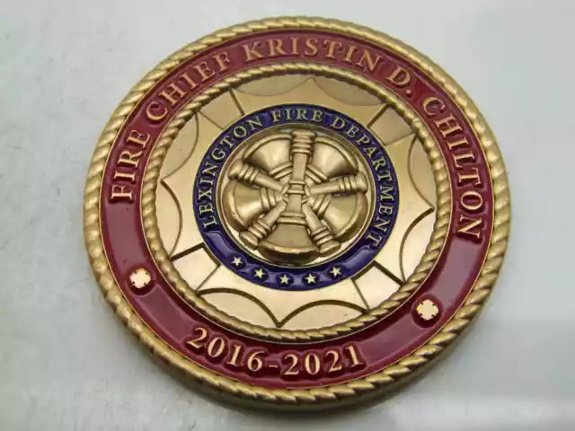 Lexington Fire Department Fire Chief Challenge Coin