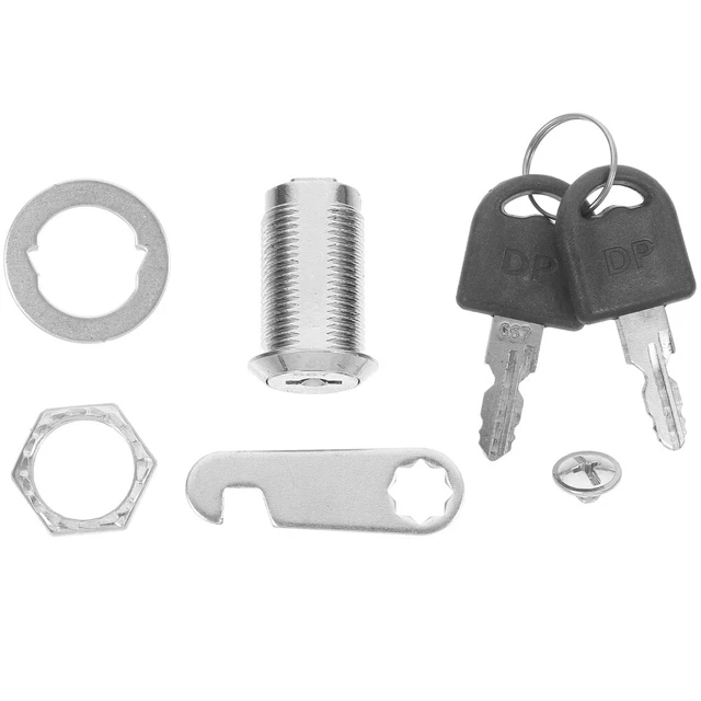 Serrure à Cames Pour Meubles - Fermeture 90°, Diamètre 17mm, En Alliage De Zinc