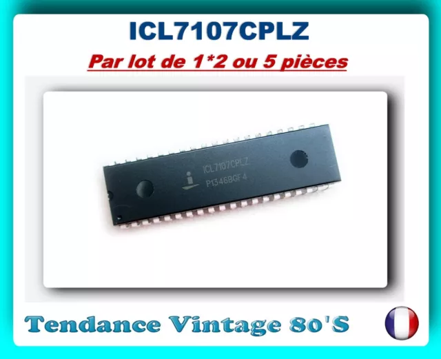 *** Lot De 1*2 Ou 5 Circuits Integres Intersil Icl7107Cplz  ***