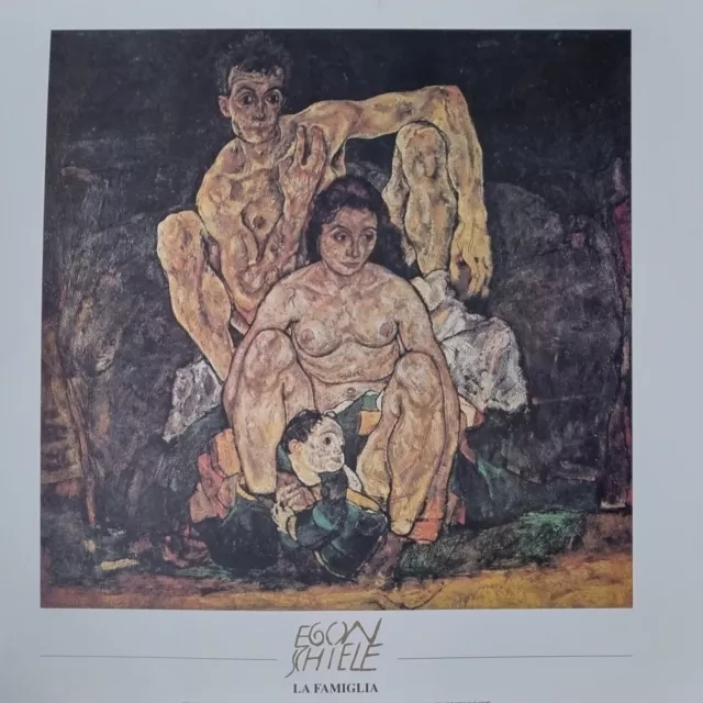 Poster - Egon Schiele - La Famiglia - 50x50 cm - Vintage