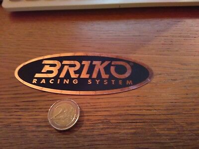 ADESIVO VINTAGE STICKER  KLEBER BRIKO RACING SYSTEM 