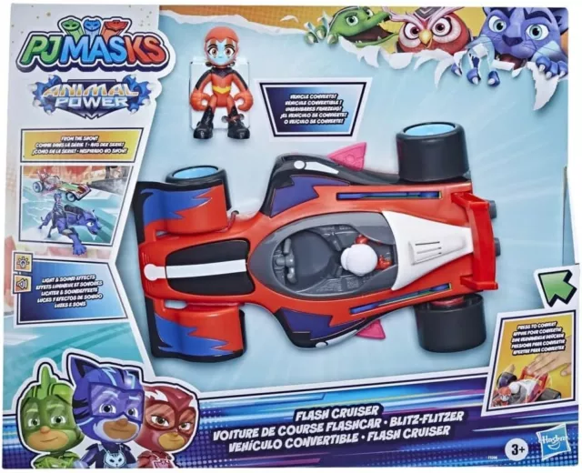 PJ Masks Animal Power Flitzer, auto trasformabile luci e rumori, anni 3+